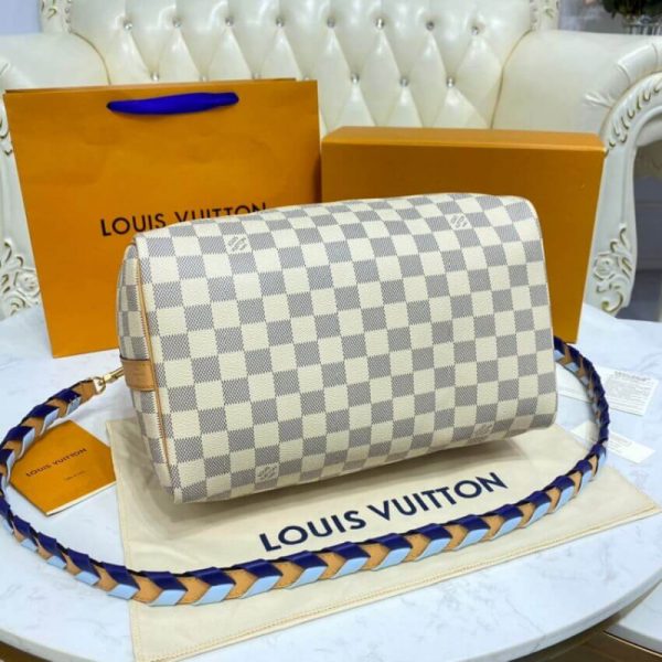 Louis Vuitton Damier Azur Speedy Bandouliere 30 Replica Bag - Image 7
