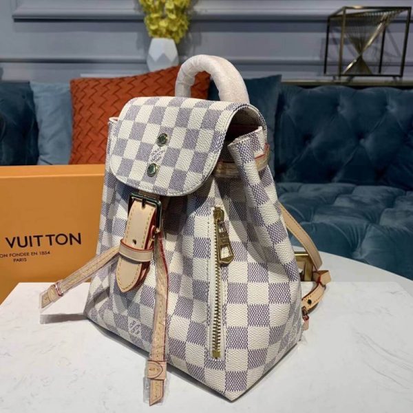 Louis Vuitton Damier Azur Sperone Bb Replica Handbag - Image 4