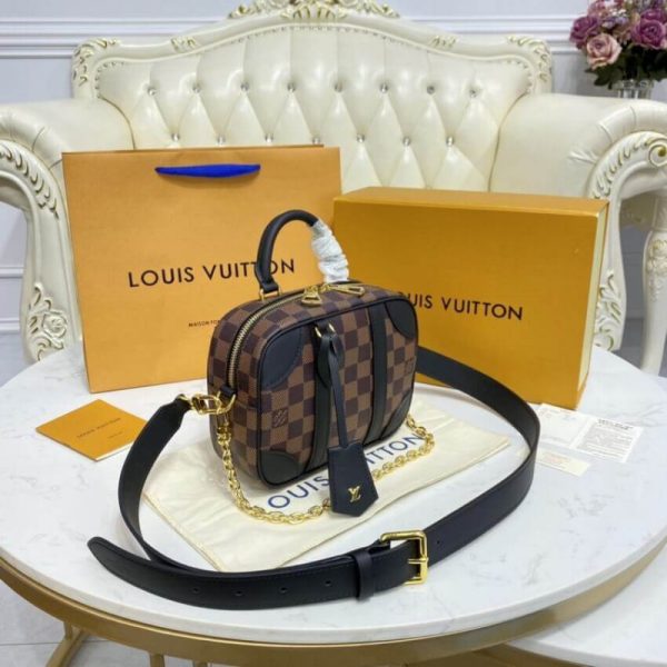 Replica LV Damier Azur Valisette Souple BB N50063 Handbag - Image 5