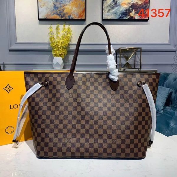 Replica LV Damier Canvas Neverfull GM Bag N41357 - Image 2