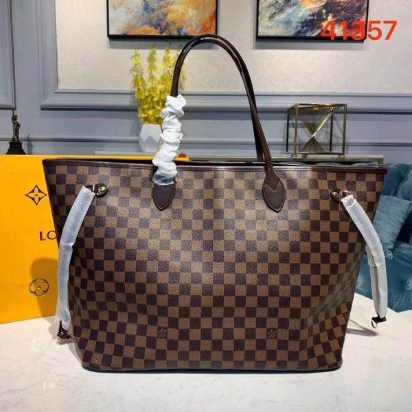 Replica LV Damier Canvas Neverfull GM Bag N41357 - Image 4