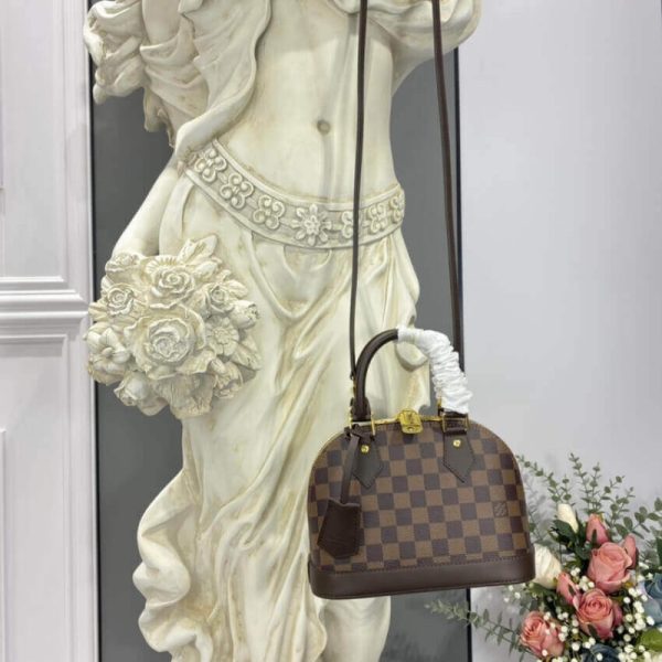 Louis Vuitton Alma Bb Damier Ebene Replica Bag N41221 - Image 4