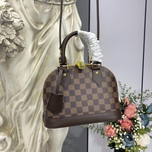 Louis Vuitton Alma Bb Damier Ebene Replica Bag N41221 - Image 5