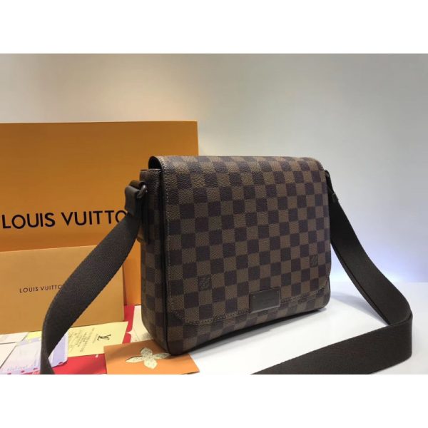 Replica LV Damier Ebene Canvas District PM N41212 Handbag - Image 3