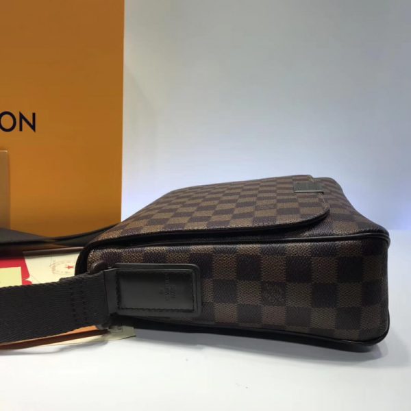 Replica LV Damier Ebene Canvas District PM N41212 Handbag - Image 5
