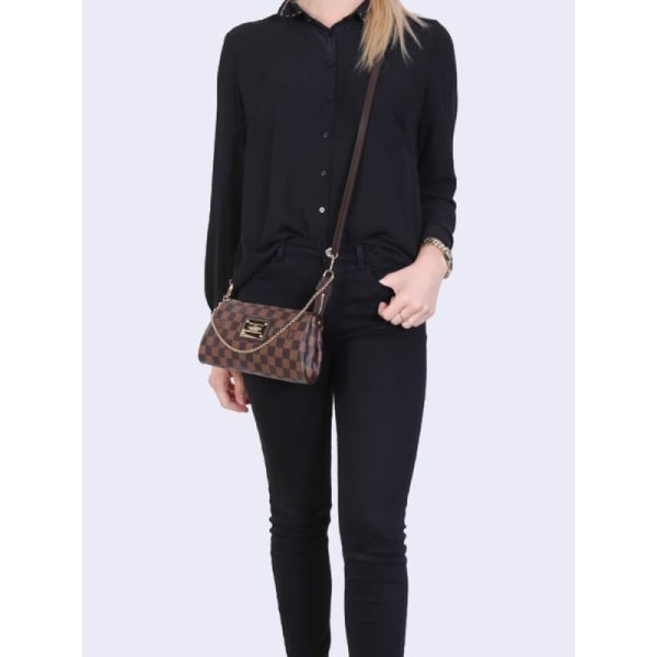 Stylish Damier Ebene Canvas Eva Clutch | Replica Louis Vuitton N55213 - Image 2