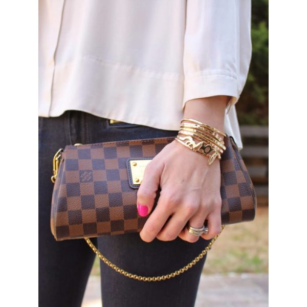 Stylish Damier Ebene Canvas Eva Clutch | Replica Louis Vuitton N55213 - Image 3