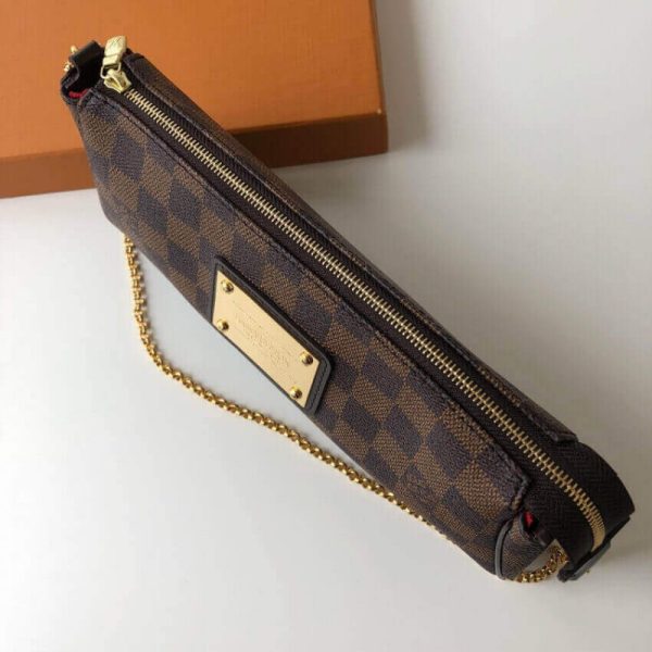 Stylish Damier Ebene Canvas Eva Clutch | Replica Louis Vuitton N55213 - Image 7