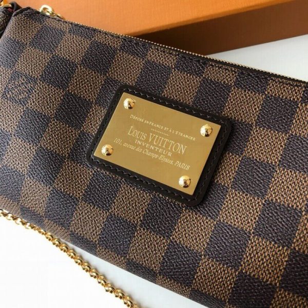 Stylish Damier Ebene Canvas Eva Clutch | Replica Louis Vuitton N55213 - Image 9