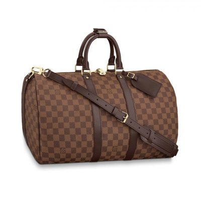 Replica LV Damier Ebene Keepall Bandouliere 45 N41428