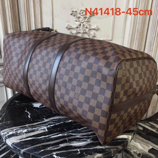 Replica LV Damier Ebene Keepall Bandouliere 45 N41428 - Image 8