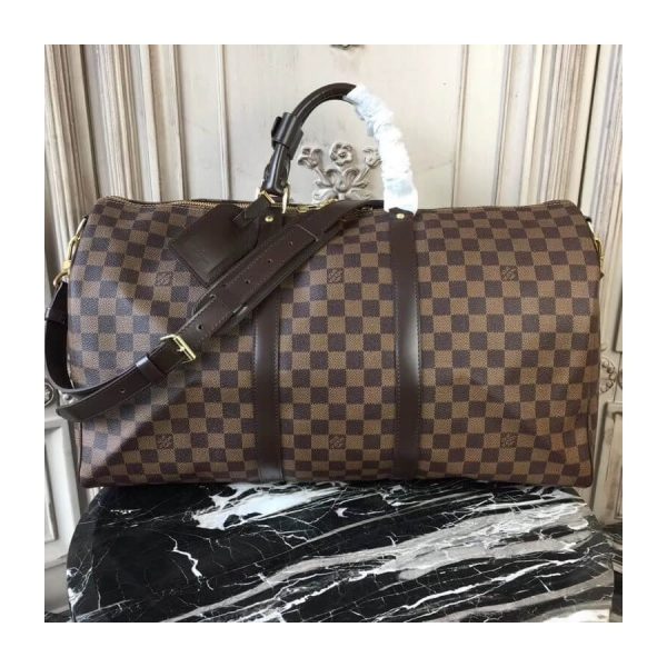 Louis Vuitton Damier Ebene Keepall 50 Replica N41427 Travel Bag - Image 2