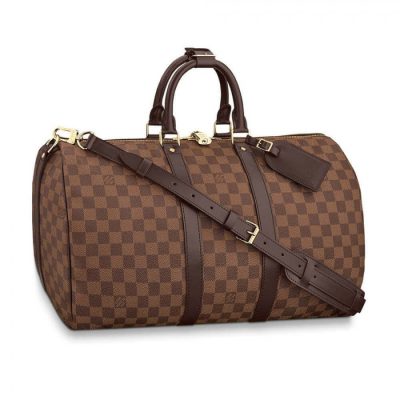Louis Vuitton Damier Ebene Keepall 50 Replica N41427 Travel Bag