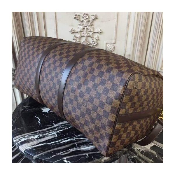 Louis Vuitton Damier Ebene Keepall 50 Replica N41427 Travel Bag - Image 9