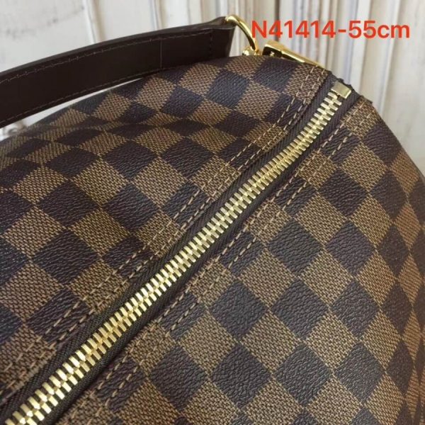 Louis Vuitton Damier Ebene Keepall Bandouliere 55 Replica Bag - Image 6