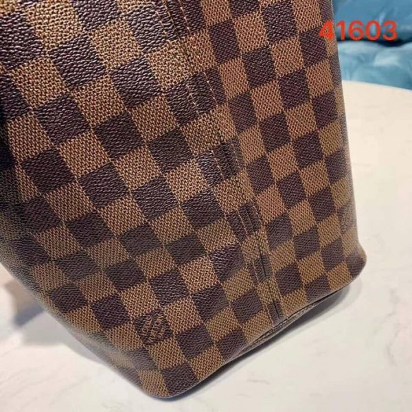 Replica LV Damier Ebene Neverfull MM N41603 Pink Tote Bag - Image 6