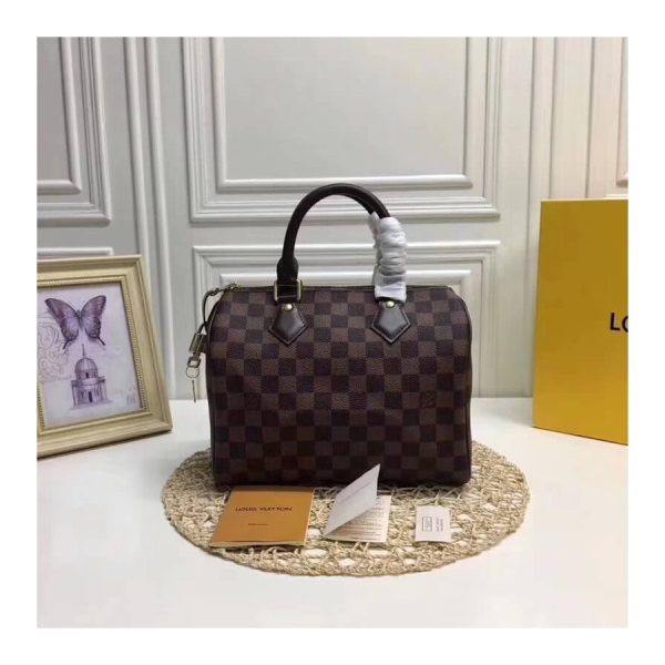 Replica LV Damier Ebene Speedy 25 Bag – Timeless Elegance - Image 2