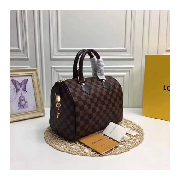 Replica LV Damier Ebene Speedy 25 Bag – Timeless Elegance - Image 3