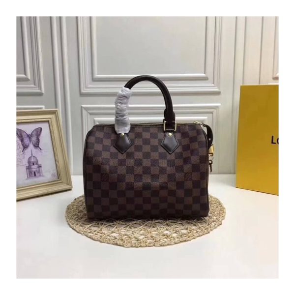 Replica LV Damier Ebene Speedy 25 Bag – Timeless Elegance - Image 4