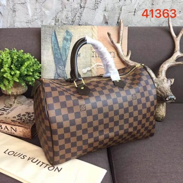 LV Damier Ebene Speedy 35 Replica Handbag | N41363 Canvas Design - Image 2