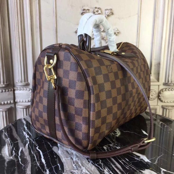 Louis Vuitton Damier Ebene Speedy Bandouliere 35 Replica Bag - Image 3
