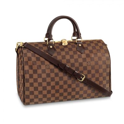 Louis Vuitton Damier Ebene Speedy Bandouliere 35 Replica Bag