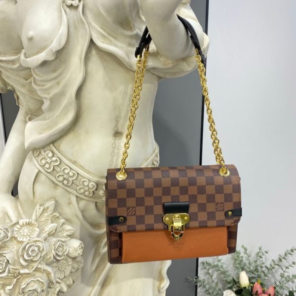 Louis Vuitton Vavin PM Damier Ebene Replica Handbag Caramel - Image 2