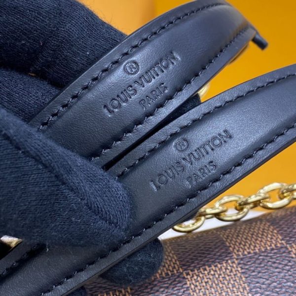 Louis Vuitton Vavin PM Damier Ebene Replica Handbag Caramel - Image 11
