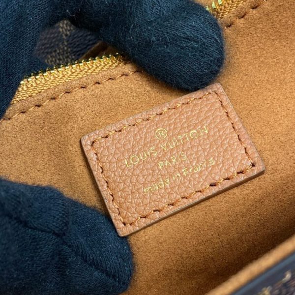 Louis Vuitton Vavin PM Damier Ebene Replica Handbag Caramel - Image 15