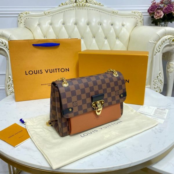 Louis Vuitton Vavin PM Damier Ebene Replica Handbag Caramel - Image 4