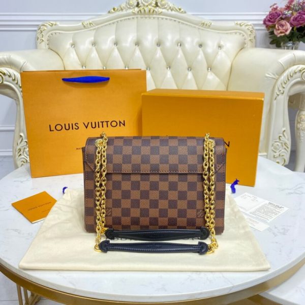 Louis Vuitton Vavin PM Damier Ebene Replica Handbag Caramel - Image 5