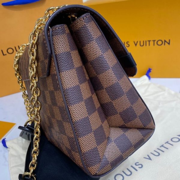 Louis Vuitton Vavin PM Damier Ebene Replica Handbag Caramel - Image 6