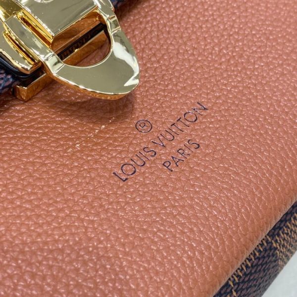 Louis Vuitton Vavin PM Damier Ebene Replica Handbag Caramel - Image 9