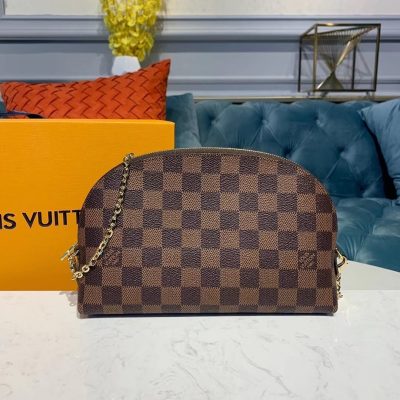 Louis Vuitton Damier Ebene Cosmetic Pouch GM Replica M47353