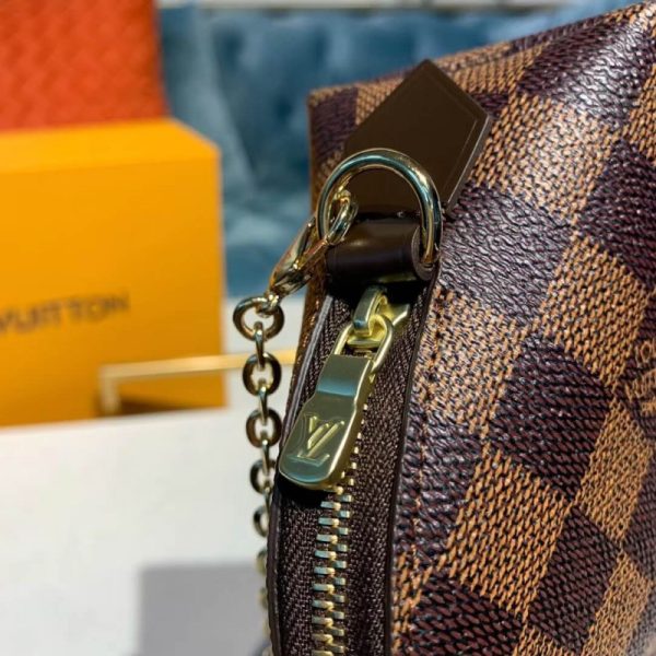 Louis Vuitton Damier Ebene Cosmetic Pouch GM Replica M47353 - Image 7