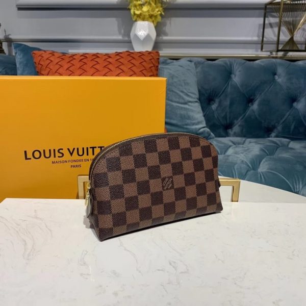 Louis Vuitton Damier Ebene Replica Cosmetic Pouch N47516 - Image 3