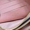 Best Replicas Bags - LV Damier Ebene Double Zip Pochette Replica N60254 Shop For Best Louis Vuitton LV Replica Bags With Cheap Price