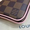 Best Replicas Bags - LV Damier Ebene Double Zip Pochette Replica N60254 Shop For Best Louis Vuitton LV Replica Bags With Cheap Price