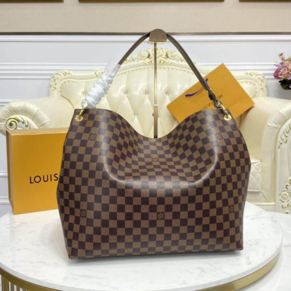 Replica Louis Vuitton Damier Ebene Graceful MM N44045 Handbag - Image 7