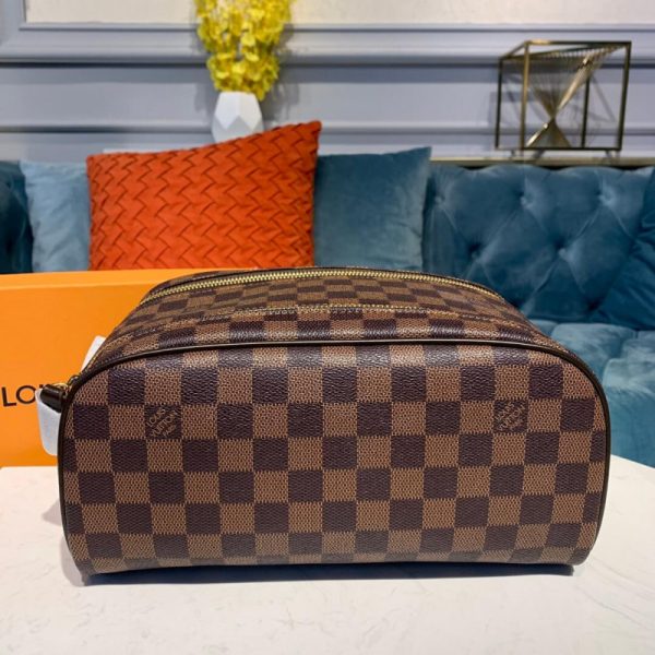 Replica LV Damier Ebene King Size Toiletry Bag N47527 - Image 2