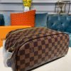 Best Replicas Bags - Replica LV Damier Ebene King Size Toiletry Bag N47527 Shop For Best Louis Vuitton LV Replica Bags With Cheap Price