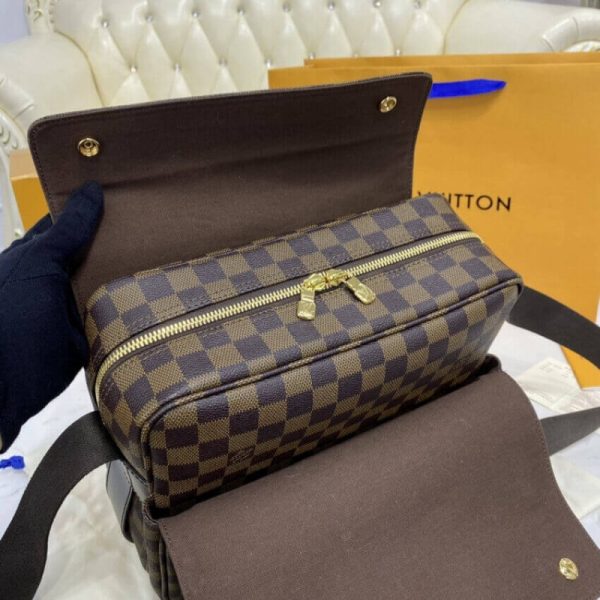 Louis Vuitton Damier Ebene Naviglio Replica Messenger Bag N45255 - Image 17