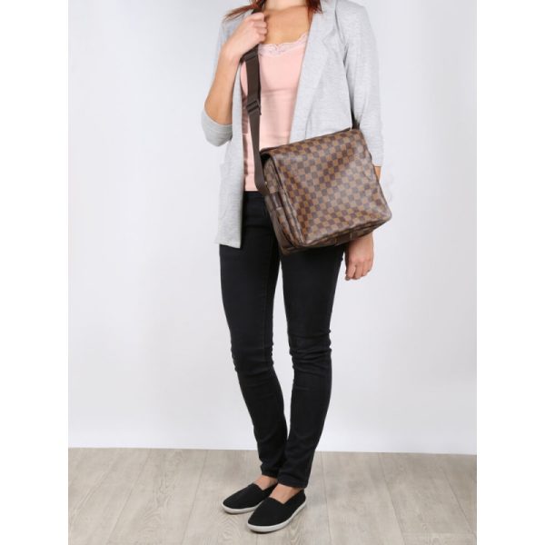 Louis Vuitton Damier Ebene Naviglio Replica Messenger Bag N45255 - Image 3