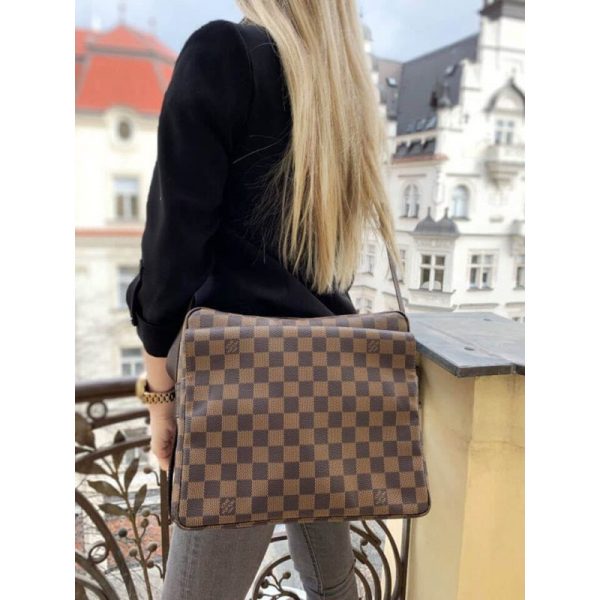 Louis Vuitton Damier Ebene Naviglio Replica Messenger Bag N45255 - Image 4