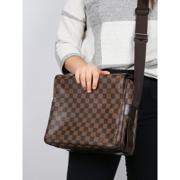 Louis Vuitton Damier Ebene Naviglio Replica Messenger Bag N45255 - Image 5