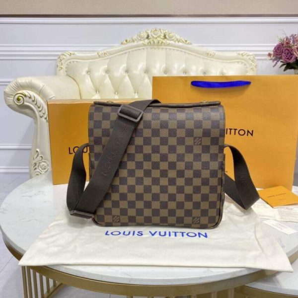 Louis Vuitton Damier Ebene Naviglio Replica Messenger Bag N45255 - Image 8