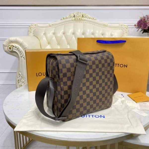 Louis Vuitton Damier Ebene Naviglio Replica Messenger Bag N45255 - Image 9