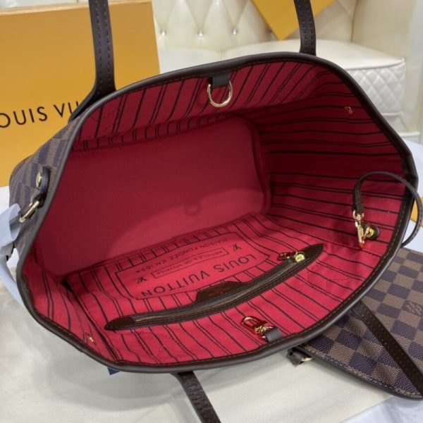Louis Vuitton Damier Ebene Neverfull PM Replica Bag N41359 - Image 11