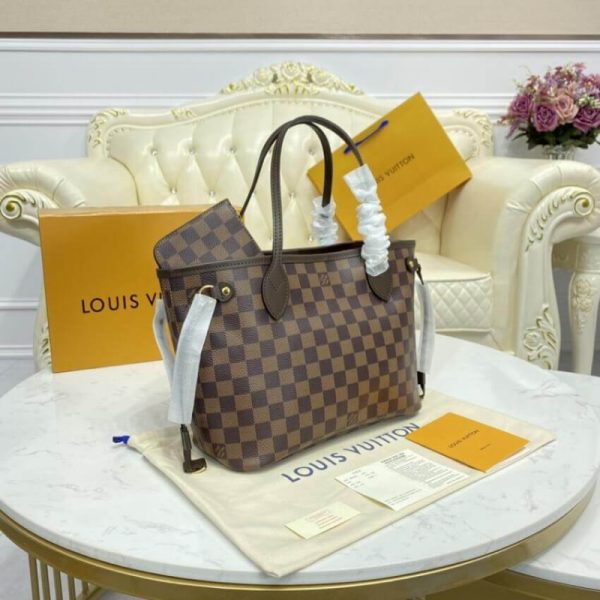 Louis Vuitton Damier Ebene Neverfull PM Replica Bag N41359 - Image 4