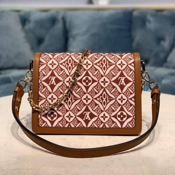 Replica Louis Vuitton Denim Dauphine MM M57211 Handbag - Image 3